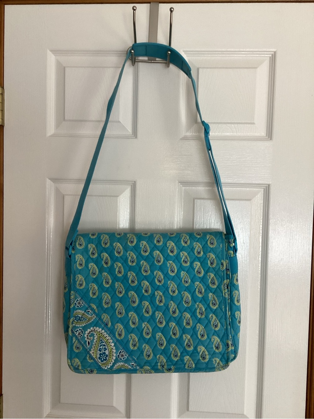 Vera Bradley Turquoise Paisley Quilted computer Bag